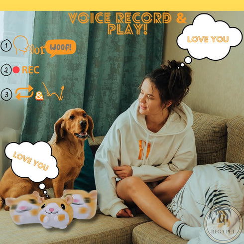 Interactive Dog Toys for Boredom 6.5 in - Rechargeable Moving Chew Crab Toy for Small Medium Large Dogs