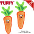 2 Pack) TUFFY - World's Tuffest Soft Dog Toy - Funny Food- Squeaker -Multiple Layers. Made Durable, Strong & Tough.