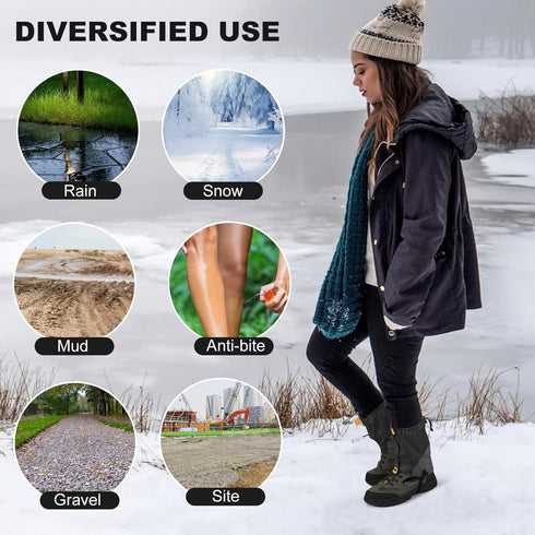 Gators for Hiking Boots and Shoes, Lightweight Adjustable Waterproof Leg Gaiters for Snow and Trail Running
