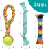 rocket & rex 3-Pack Dog Toy Set, Tug Rope Toys for Small to Medium Breeds, Rubber and Crackle for Extra Chewing Fun