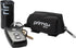 Dog Poop Bag Holder with Leash Attachment, Black - Includes 1 Roll of Poop Bags, Lightweight Fabric Dispenser