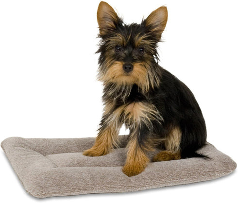 Petmate Aspen Pet Rectangular Kennel Mat, Dark Gray, 16.0" L x 9.0" W x 1.5" Th, for 19' Crates