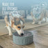 Park Life Designs Large Ceramic Dog Bowl - Stylish Gray Pet Feeding Dish | Durable, Easy-Clean & Dishwasher-Safe