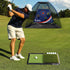 Jaya Golf Hitting Practice Mat, Two Options (Heavy Rubber Base Dual-Turf Mat with Ball Tray, Tri-Turf Mat with Practice