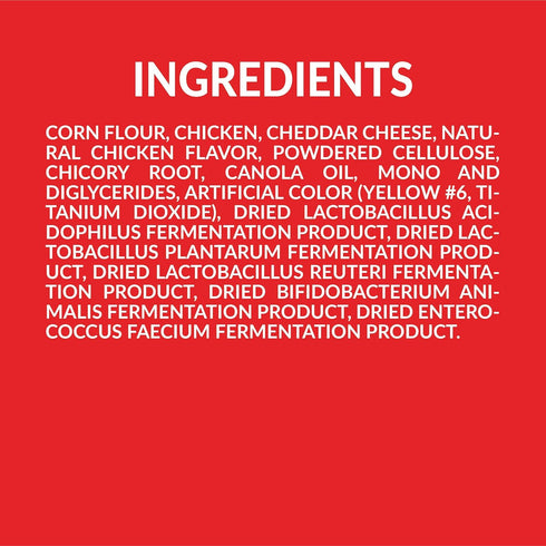 Puffed Dog Treats with Prebiotics and Probiotics - Chicken & Cheddar Cheese (16oz) - Made in USA