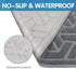 UPSKY Cat Litter Mat, Large Litter Box Mat 35" x 24" for Cat Litter, Waterproof and Soft on Paws