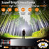 Rechargeable Headlamp 900000 High Lumens, Super Bright LED Head Lamp with Motion Sensing, 5 Modes