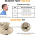 GearTOP Fishing Hat, UPF 50+ Wide Brim Sun Hat for Men and Women, UV Protection Safari and Hiking Hats