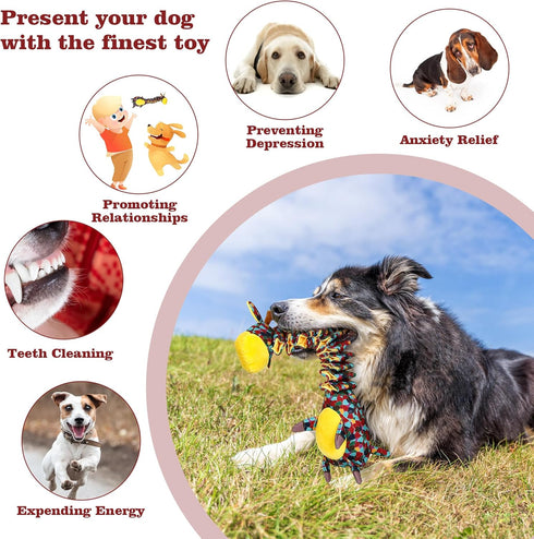 Tough Indestructible Dog Toys for Large Aggressive Chewers, Durable Chew Toy for Large Breed Dogs