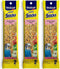 Vitakraft 3 Pack Harvest Apple Crunch Sticks for Parakeets, 2 Sticks Each