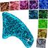 zetpo Cat Nail Caps with Adhesives and Applicators, L, 5X Glitter Random Colors, 100 pcs