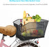Rear Bike Basket, Bicycle Rack Basket with Rainproof Reflectors and Cargo Net, 15.45 * 11.6 * 7.1 inches