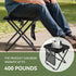 Zghncslong backpack 250 lbs Portable foldable stool, Camping Chair, with dual storage pockets and side pockets Compact