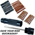 Tubeless Bike Tire Repair Kits, Includes Storage Canister and Plugger Tool for Puncture Repair, 30Pcs