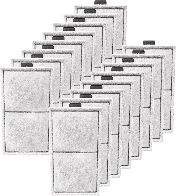 16 Pack PF-S Filter Cartridges for TOP FIN PF10 Power Filters - Zeolite Replacement Aquarium Refill