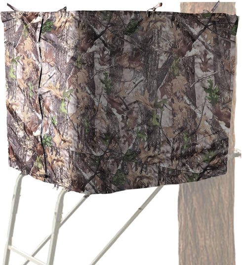 Hunting Camo Tree Stand Blinds - Camouflage Ground Blind with Zipper for Deer, Turkey Hunting (Frames Not Included)