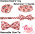 Unique Style Paws Valentiene's Day Dog Collar with Bow Heart Print Cotton Dog Collars Collar for Small Medium Large Dogs New