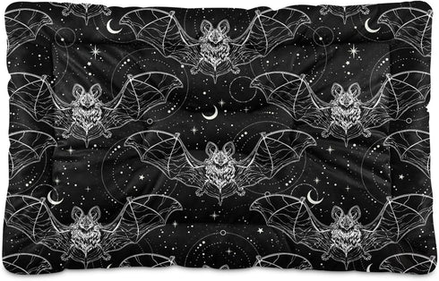 Bat Halloween Pet Bed, Cute Dog Mat, Absorbing Non-Slip Pad for Small Medium Large Dogs, 24 in x 18 in