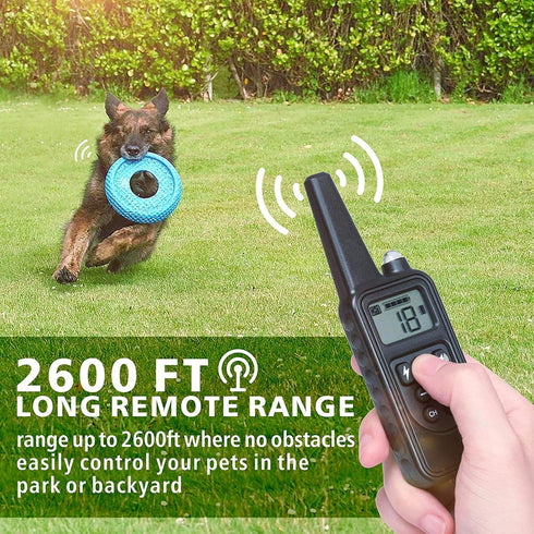 F-color Dog Training Collar Remote, Rechargeable 2600FT Shock Collar Controller for Large Medium Small Dogs