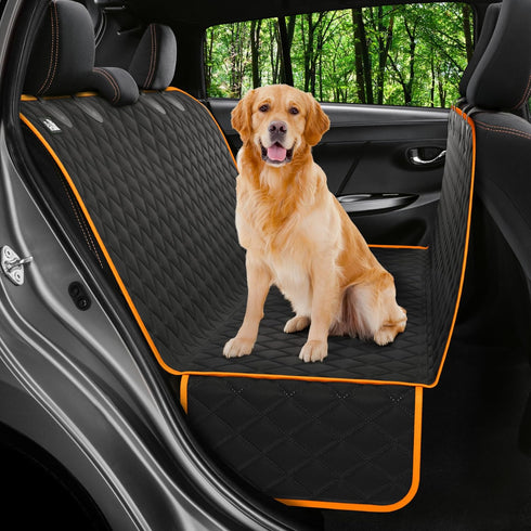 Petloox XL Dog Car Seat Cover for Back Seat, Waterproof Hammock for