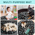 2 Pack 32" Round Whelping Pads for Dogs Washable Pee Pads for Dog Waterproof Pee Pads Black Reusable Puppy Pads Pet