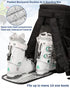 Ski Boot Bag, 50L Padded Travel Backpack for Snowboard Boots, Helmet, Goggles, Gloves