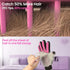 Upgrade Pet Grooming Gloves - Gentle Shedding Cat Brushes Mittens for Dogs, Cats, and Horses (1 Pair, Pink)