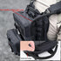 Tactical Mini Molle Hydration Pack - Hydration Carrier with IFAK Pouch, US Flag & Med Patch (Black)