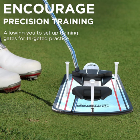 KINGTOP Golf Putting Mirror, Alignment Training Aids for Consistency & Accuracy, Indoor/Outdoor Practice