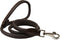 Dogs My Love 4ft Long Round Genuine Rolled Leather Dog Leash, Brown, Large: 1/2" (12mm)