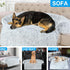 Dog Couch Bed Protector with Memory Foam, Removable Fluffy Plush Couch Cover, Waterproof Dog Bed for Couch, Washable
