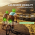 LED Safety Lights Bike Taillights, USB C Rechargeable Bicycle Rear Flashlight with 4 Light Modes for Runners