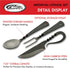 SZCO Supplies 7.25"" Fork Knife and Spoon Medieval Eating Utensil Set, Carbon Steel, Multicolor (HS-4406) by SZCO Supplies