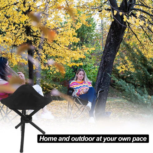 KKONHII Travel Folding Camping Stool, Outdoor Tripod Seat, Folding Camping Chairs,Fishing Chair for Camping Party