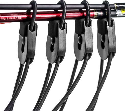 SAMSFX Fishing Rods Belt Stretchy Wrap Pole Straps for Casting, Spinning & Fly Rods