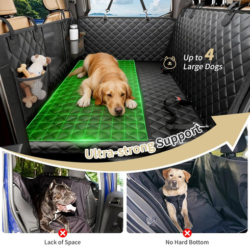 LEIMO KPARTS Seat,400lb Bottom-Detachable,600D Hammock Dog Car Seat Cover for Back Waterproof Dog Car Seat Cover Hard