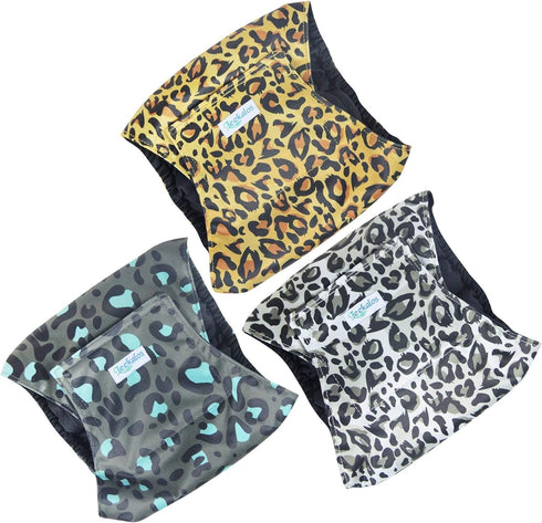 (3 Pack), Leekalos Male Dog Diapers High Absorbing Dog Belly Bands for Male Dogs, Washable Reusable Dog Male Wraps
