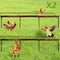 2 PCS Chicken Toys,Extra Long Chicken Perch Toys,Woodern Chickens Roosts and Perches
