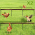 2 PCS Chicken Toys,Extra Long Chicken Perch Toys,Woodern Chickens Roosts and Perches