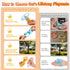 16 BABORUI Cat Toy Disc Launcher, Rechargeable Interactive Cat Fetch Toy Launcher with Flying Discs, Flying Enrichment
