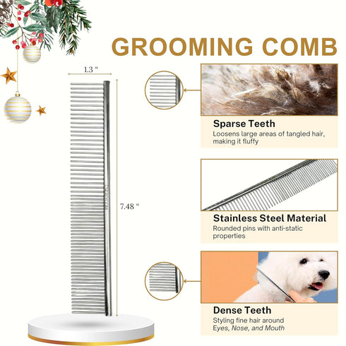 Grooming Dog Slicker Brush for Toy Poodle, Small Doodles & Maine Coon Cats - Best Dog Brush for Cockapoo Cavapoo