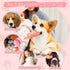 5.2" Dogs(Pink,1Pcs) Latex Chew Dog Toys, Novelty Squeaky Pacifier Dog Toys, Durable Pacifier Dog Chew Toys for Small