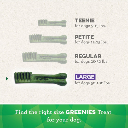 Greenies Aging Care Large Natural Dental Care Dog Treats, 27 oz. Pack (17 Treats)