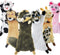 SHARLOVY Dog Squeaky Toy No Stuffing 6 Pack, Durable Chew Plush Cute Animals for Small Puppy Teething Pet