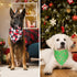 ADOGGYGO 4 Pack Dog Bandana Christmas Scarf Triangle Bibs Kerchief Set, Red Green Pet Christmas Costume Accessories