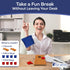 Set 2. 4 4 Super Fun, Portable Mini Desktop Cornhole of Coated Wood Boards with Red Blue Bags. Gift for Students