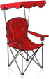 ALPHA CAMP Heavy Duty Canopy Lounge Chair Sunshade Hiking Travel Chair with