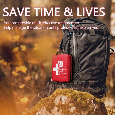 Backpacking, Small First aid Kits,Travel First Aid Kit with Labelled Compartments Molle System Compact Medical Kit