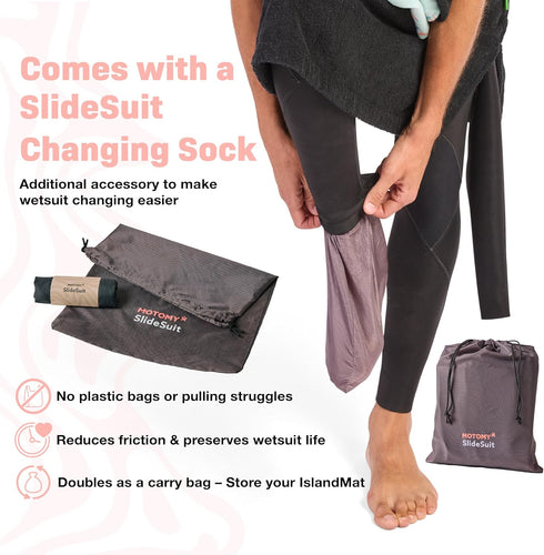 2-in-1 5000X IslandMat Wetsuit Changing Mat; Compact Wetsuit Bag with Waterproof Tech; Keep You & Surfing Accessories