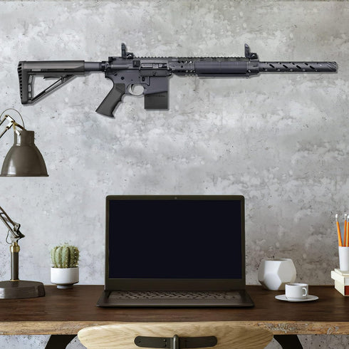Gun Wall Mount, Gun Rack for Standard Rifle, Wall Gun Rack, Rifle Accessories